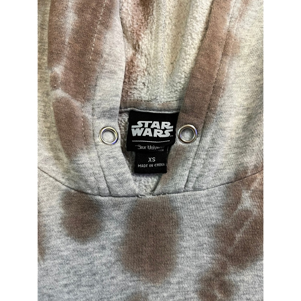 Star Wars Her Universe Boba Fett Tie Dye Hoodie Brown Grey‎ XS Bounty Hunter - Picture 4 of 11